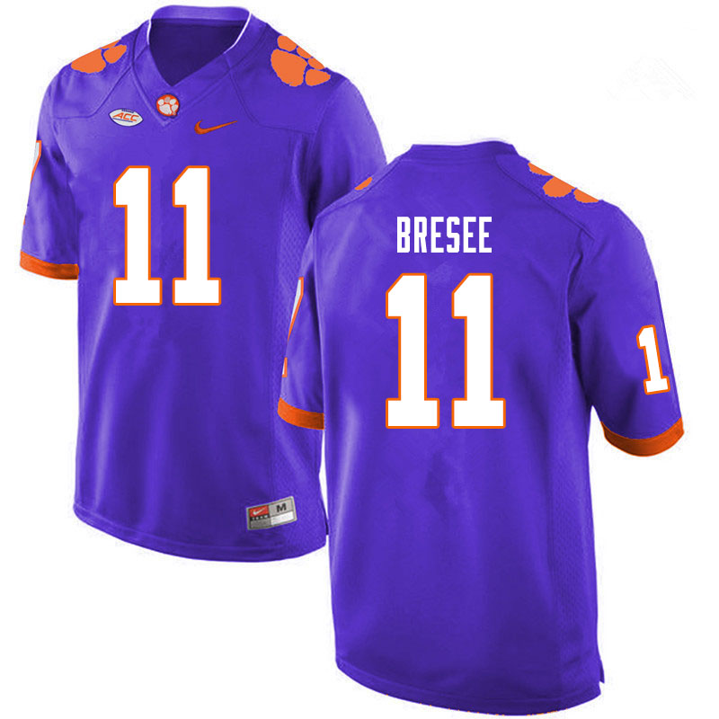 Men #11 Bryan Bresee Clemson Tigers College Football Jerseys Sale-Purple